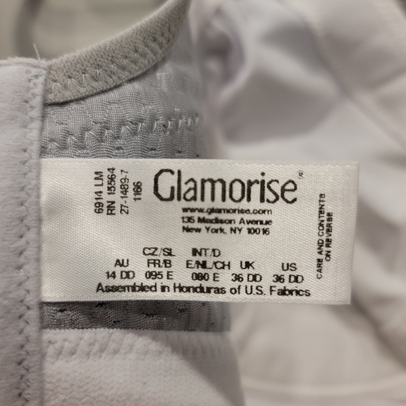 Glamorise Double Layer Custom High Impact Bra - Sz 36DD US/UK - Picture 5 of 11